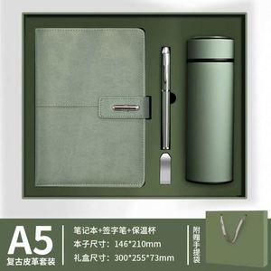 Juego de Regalo de Cuaderno de Cuero PU Azul Personalizado de Fábrica, Diario Magnético A5, Botella de Agua, Juego de Regalo Corporativo de Lujo - Product Image 6
