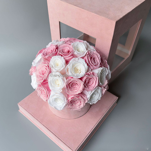 <span class=keywords><strong>Rosa</strong></span> Eterna, Regalo Floral, <span class=keywords><strong>Rosa</strong></span> <span class=keywords><strong>Roja</strong></span> Seca Real, Caja de Flores Eternas con Rosas Naturales Estabilizadas para Aniversario - Product Image 2