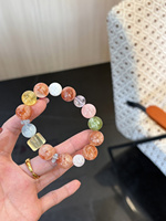 Bracelet en cristal naturel Sinyore Xiayu - Fluorite jaune/Topaze