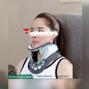 Perilla ajustable de grado médico para cuello <span class=keywords><strong>Cervical</strong></span>, fijador de cuello de elevación de altura, producto de masaje postoperatorio, soporte de tracción para cuello - Product Image 6
