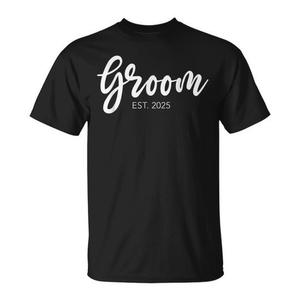 T-shirt noir pour marié, collection 2025 – Chemise de mariage pour le marié - Product Image 2