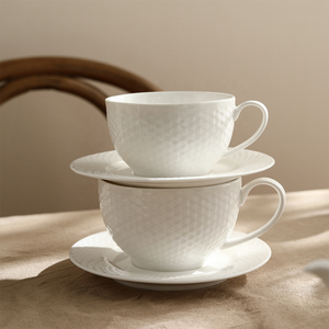 Taza Minimalista <span class=keywords><strong>de</strong></span> Color Sólido con Relieve, 200 ml, <span class=keywords><strong>de</strong></span> Cerámica, para Fiestas, con Decoración Subesmaltada, Apta para Lavavajillas y Microondas, Precio <span class=keywords><strong>de</strong></span> Fábrica - Product Image 1