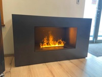 Cheminée électrique 3D LED de 1800 mm, atomisation automatique de l'eau, vapeur, décoration intérieure, mur multimédia