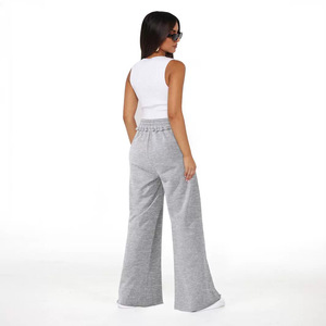 <span class=keywords><strong>Pantaloni</strong></span> snellenti estivi da donna <span class=keywords><strong>pantaloni</strong></span> Casual a gamba dritta <span class=keywords><strong>con</strong></span> <span class=keywords><strong>elastico</strong></span> di fascia alta e Design piatto a gamba larga anteriore - Product Image 4