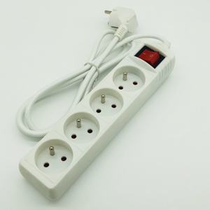 4 prises prises prises secteur universelles portables et étanches pour enfants, 10/250V, protection de haute qualité, contre les surcharges, 4 prises - Product Image 6