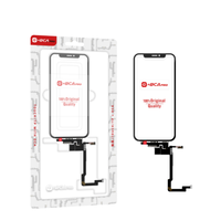 Kit de réparation d'écran pour X/XS/XR/11 Pro/Max, certifié G+OCA PRO, avec cadre en verre tactile flexible long + colle OCA + gaze anti-poussière