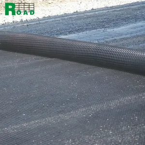 Material estabilizador geogrid HDPE da grade de cascalho do poliéster dos materiais de construção 80kn