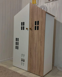 Armoire Montessori en bois pour chambre à coucher lit maternelle école bébé porte-vêtements avec cintre de rangement de jouets - Product Image 2