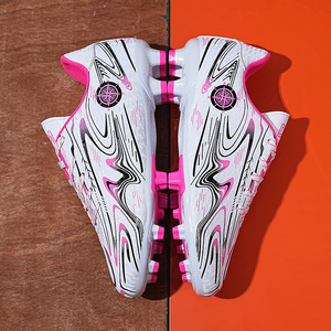 Chaussures de football pour garçons, tige synthétique, doublure en mesh, semelle extérieure en caoutchouc, semelle intermédiaire en EVA, pour entraînement et matchs en plein air au printemps - Product Image 3