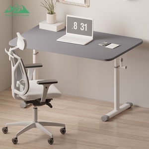 Scrivania <span class=keywords><strong>in</strong></span> <span class=keywords><strong>Vetro</strong></span> con Manovella Manuale Wayon per Studenti, Facile Montaggio, Postazione di Studio Ergonomica con Altezza Regolabile - Product Image 6