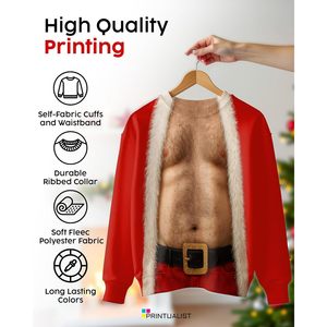 Suéter Navideño Feo Personalizado para Mujer y Hombre, Sudadera Unisex con Estampado Navideño, Divertida para Fiestas, Informal, de Invierno, Tejida, de Manga Larga - Product Image 3