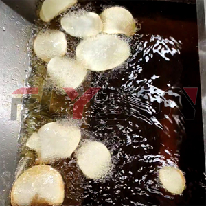 Ligne de production de chips de pommes de terre et de patates douces de qualité alimentaire pour la lavage, la découpe et la friteuse, destinée à la production en masse de chips croustillantes. - Product Image 6