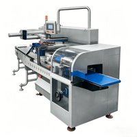 Machine d'emballage à coussinets alternatifs ABBA-WS45, 3 servomoteurs, PLC, remplissage et emballage automatiques des sacs, utilisation facile, pour aliments et biscuits