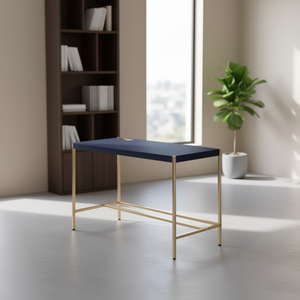 Escritorio Azul Marino y Dorado con Puerto USB para Uso en Oficina - Product Image 2