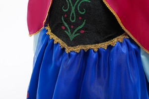 Set di Costume da Principessa <span class=keywords><strong>Anna</strong></span> di <span class=keywords><strong>Frozen</strong></span> per Bambini, Gonna in Poliestere per Spettacoli - Product Image 5