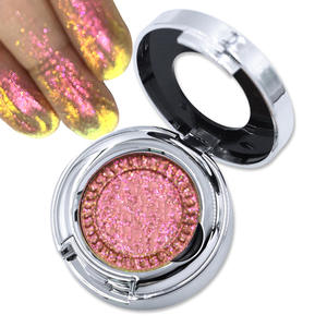 OEM grosir Vegan bebas ketel mata Chameleon rias wajah kuantitas tinggi metalik ditekan satu warna palet Eyeshadow berkilau - Product Image 6