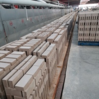 Brique réfractaire à haute teneur en alumine de grade 2 LZ-65, pour four à haute température, 230x114x65mm