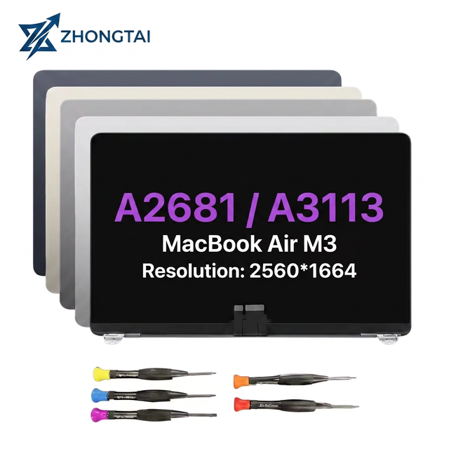 Laptop IPS LCD Screen for MacBook Air 13'' 2022 Models A2681/A3113 M2/M3 2560x1664 Resolution Replacement Full Screen Display