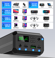 Nouvelle batterie de secours CPAP DC12V 27000mAh pour Resmed Airsense 10 Aircurve10 S9, machine respiratoire, PD 100W, batterie externe portable