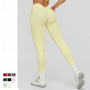 7790 đào hip liền mạch cao đàn hồi eo thoáng khí Yoga xà cạp rắn hình chữ V giảm béo chặt chẽ chạy thể thao nhanh khô - Product Image 4