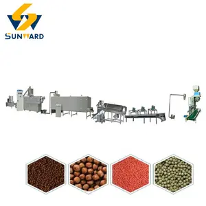 Sunward Jinan China supplier competitive price fish feed food make machine floating fish feed production line