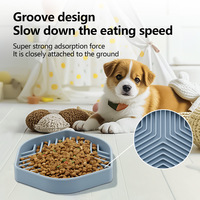 Tapis de léchage en silicone pour animaux de compagnie, tapis d'alimentation lente avec ventouses, tapis d'alimentation pour chien et chat, tapis anti-étouffement, tapis puzzle