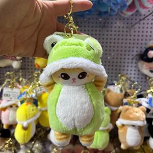 Yeni varış peluş Mofusands kedi anahtarlık elbise bez çanta kolye noel hediyesi yumuşak sevimli köpekbalığı kedi dolması hayvan oyuncak anahtarlık - Product Image 6