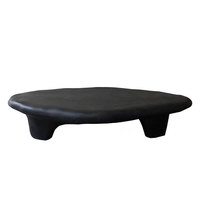 ATUNUS Tables basses en pierre naturelle Wabi-sabi en fibre de verre au design unique Table basse de luxe de style nordique en forme de galet
