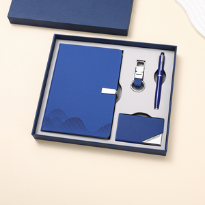 Caja de Empaque de Cuero PU para Cuaderno y Bolígrafo de Lujo Personalizada con Impresión Completa, Soluciones de Marca, Set de Regalo Ejecutivo para Empresas - Product Image 3