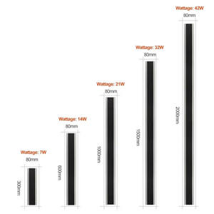 Modern otel dış açık su geçirmez Ip65 6W duvar lambası manyetik monte merdiven lüks lineer Led aplikleri duvar gece lambası - Product Image 5
