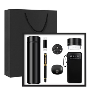 Promotional Logo Customized Retro A5 Notebook Vacuum Cup Dragon Pen Earphone Speaker 10000mAh Stainless Steel Wireless <b>Gifts</b> - Product Image 1