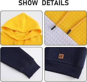 Sweat à capuche d'hiver pour homme de haute qualité, personnalisé, uni, imprimé avec un logo sur le devant, 100% polyester, teint en pièce, tissu de 340 g, doublé, séchage rapide - Product Image 4