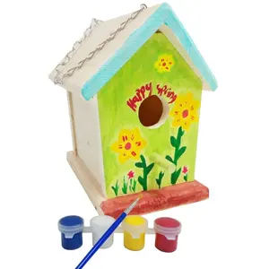 Детские игрушки для рисования моющиеся, стираемые, легкие, творят искусство на деревянном скворечнике