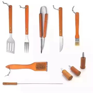 Cao Cấp Nướng Thịt Nướng Ngoài Trời Người Hút Thuốc BBQ Đồ Dùng Thép Không Gỉ BBQ Nướng Công Cụ Thiết Lập Với Nhựa Trường Hợp Nướng Phụ Kiện - Product Image 3