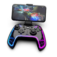 Manette de jeu sans fil 2,4 G tri-mode à effet Hall, six axes, gyroscope, détection de mouvement, vibration pour Switch, PS4, PC, Android, iOS