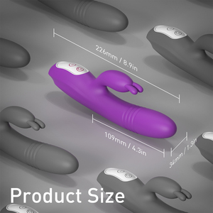 Vibrador de Conejo LIL MERMAID con Doble Motor, Estimulador de Punto <span class=keywords><strong>G</strong></span> y Clítoris, 9 Velocidades, Movimiento Telescópico, Juguetes Sexuales para Mujeres - Product Image 2