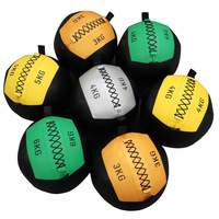 Ballon de fitness, ballon de yoga, entraînement aux squats, ballon mural, squash, matière PU solide non élastique, diamètre 36 cm, 1-12 kg
