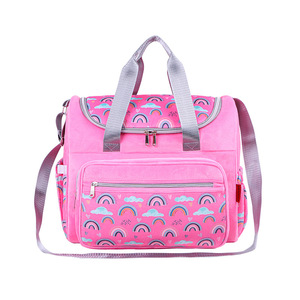 Sac à couches de grande capacité, matériau isolant en peluche, motif arc-en-ciel, pour le rangement à domicile, été 2024 - Product Image 4