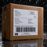 Étiquettes adhésives personnalisées extensibles, pelables, imperméables, multicouches, pour codes-barres d'expédition, étiquettes pour imprimante thermique
