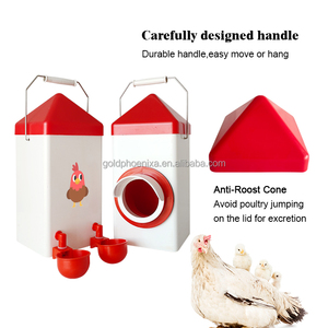 Yyc bricolage mangeoire à poulet seau mangeoire à volaille et abreuvoir pour poulet poussin canard oie caille - Product Image 2