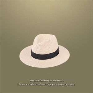 Chapeau Homburg unisexe en paille de raphia avec broderie 3D, idéal pour l'été, la plage, les voyages, la pêche et un usage décontracté – Grande Vente - Product Image 6