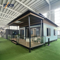 Maison conteneur extensible à double aile 30 pieds 56 m² Étanche Ignifuge Airbnb Maison préfabriquée Vente chaude 2026-2027