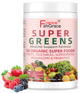 Poudre de légumes verts de haute qualité 500g – Complément alimentaire à base de champignons et probiotiques – Super poudre de légumes verts - Product Image 1