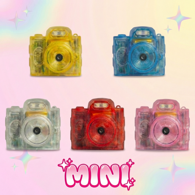Transparent Y2K Clear Cam Case Mini Keychain Camera Vintage 1080P Video Recorder Retro Camera for Photography and Decoration