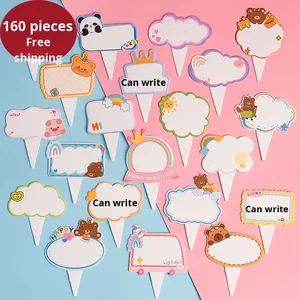 Làm bằng tay Internet người nổi tiếng phim hoạt hình thẻ giấy thiệp chúc mừng với phước lành cho sinh nhật Bánh trang trí món tráng miệng Bảng thẻ - Product Image 1