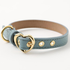 लक्जरी समायोज्य कुत्ते कॉलर ठोस शैली व्यक्तिगत pu और चमड़े के पट्टे के लिए रिवेट सजावट के साथ - Product Image 3