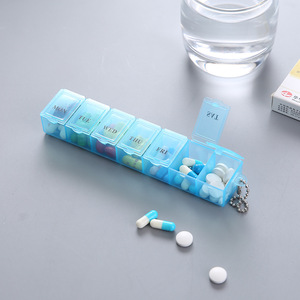 Organizador semanal de pastillas, <span class=keywords><strong>pastillero</strong></span> de 7 días, <span class=keywords><strong>pastillero</strong></span> diario de viaje, organizador de medicamentos, <span class=keywords><strong>pastillero</strong></span> electrónico fácil de usar - Product Image 2
