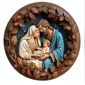 2025 Navidad Natividad de Jesús tridimensional oración Visual disco de resina arte artesanía placas adornos para el hogar - Product Image 5