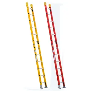 Hot Koop Draagbare Glasvezel D-Rung Stap Ladder Voor Telecom Sector Frp Enkele Rechte Ladder