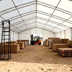 <span class=keywords><strong>Tente</strong></span> <span class=keywords><strong>de</strong></span> <span class=keywords><strong>stockage</strong></span> industrielle à double structure 20x60m avec cadre en acier galvanisé et tissu PVC imperméable portable - Product Image 3